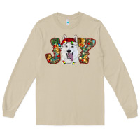 Mushroom white shepherd christmas joy Long Sleeve Tee - RanaPortraitStore