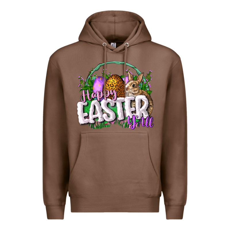 Happy Eashappy Easter Y'all Easter Day Premium Hoodie by CowGirlArtShop | Teevron