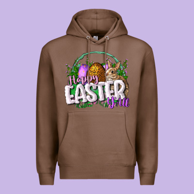 Happy Eashappy Easter Y'all Easter Day Premium Hoodie Designed By Cowgirlartshop