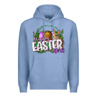 Colony Blue happy easHappy Easter y'all Easter Day Premium Hoodie - CowGirlArtShop
