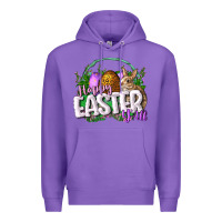 Purple happy easHappy Easter y'all Easter Day Premium Hoodie - CowGirlArtShop