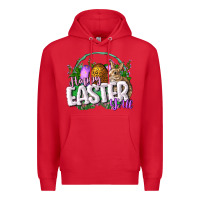 Red happy easHappy Easter y'all Easter Day Premium Hoodie - CowGirlArtShop