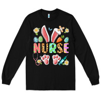 Black easter nurse bunny Long Sleeve Tee - Artiststas