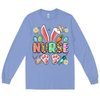 Colony Blue easter nurse bunny Long Sleeve Tee - Artiststas