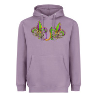Lavender skeleton hands mardi gras Heavyweight Hoodie - OliviaCreatesArt