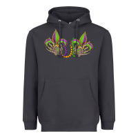 Smoke skeleton hands mardi gras Heavyweight Hoodie - OliviaCreatesArt