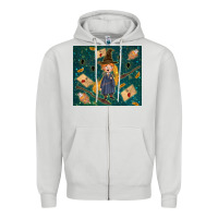 Dove Grey wizard boy with mouse Zipper Hoodie - TumblerDesignByShophia