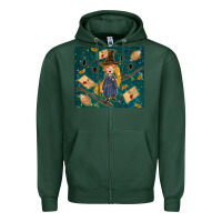 Sports Green wizard boy with mouse Zipper Hoodie - TumblerDesignByShophia