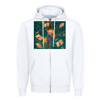 White wizard boy with mouse Zipper Hoodie - TumblerDesignByShophia