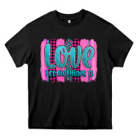 Black love corinthians 13 valentine's day brushstroke Heavy Core Tee - AdoDesignShop
