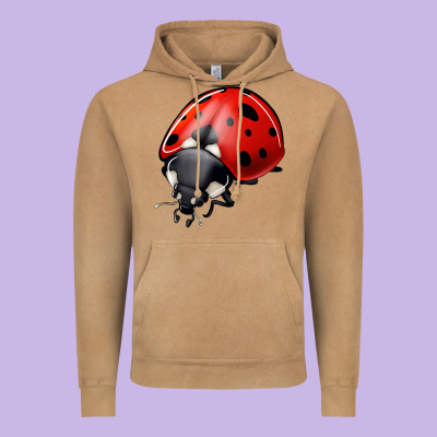 Ladybug Vintage Hoodie Designed By Jasminsmagicworld