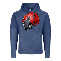 Vintage Denim ladybug Vintage Hoodie - Jasminsmagicworld