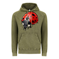 Vintage Olive ladybug Vintage Hoodie - Jasminsmagicworld
