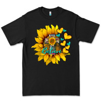 Black western sunflower  cross believe Premium Tee - BarkalooDesign