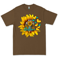 Cacao western sunflower  cross believe Premium Tee - BarkalooDesign