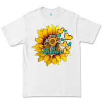 White western sunflower  cross believe Premium Tee - BarkalooDesign