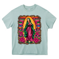 Arona our lady of guadalupe serape background Heavy Core Tee - Artiststas