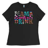 Black western mama needs a drink Ladies Tee - Artiststas