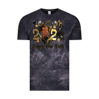 Cloud Black 2024 happy new year black woman Vintage Tee - MaliasSmallBusiness