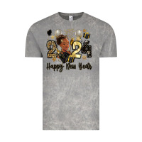 Cloud Rock 2024 happy new year black woman Vintage Tee - MaliasSmallBusiness
