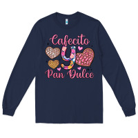 Navy cafecito y pan dulce Long Sleeve Tee - Artiststas