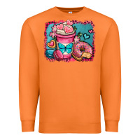 Carrot valentines day coffee cup and sweets Premium Sweatshirt - OliviaCreatesArt