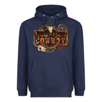 Navy simmer down cowboy olivia Heavyweight Hoodie - OliviaCreatesArt