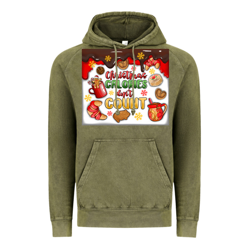 Christmas Calories Don't Count Vintage Hoodie by MaliasSmallBusiness | Teevron