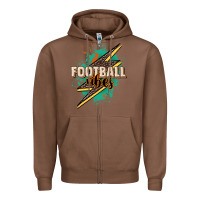 Chestnut Football Vibes Zipper Hoodie - HowdyJamesFarm