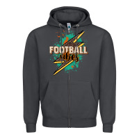Smoke Football Vibes Zipper Hoodie - HowdyJamesFarm
