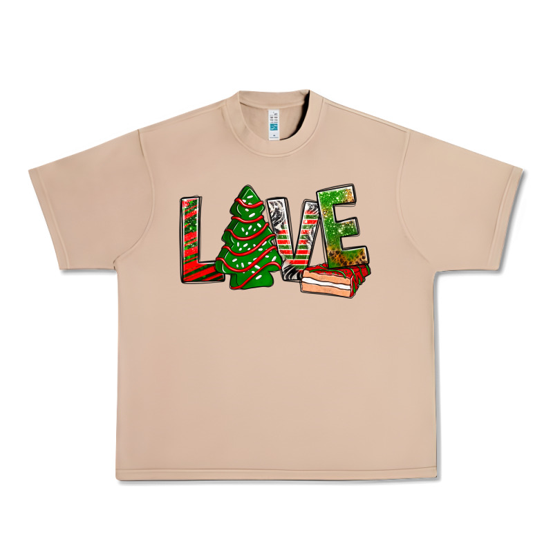 Love Christmas Tree Cake Urban Heavy Tee by NancyCooperArtShop | Teevron