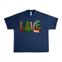 Navy Love Christmas tree cake Urban Heavy Tee - NancyCooperArtShop