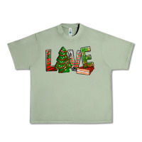 Oil Green Love Christmas tree cake Urban Heavy Tee - NancyCooperArtShop
