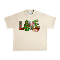 Sandshell Love Christmas tree cake Urban Heavy Tee - NancyCooperArtShop
