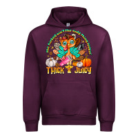 Mauve Wine The Turkey Ain’t The Only Thing Lookin Thick & J Urban Hoodie - CowhideDigitalArt