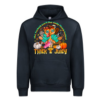 Navy The Turkey Ain’t The Only Thing Lookin Thick & J Urban Hoodie - CowhideDigitalArt