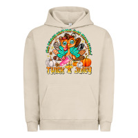 Pigment French Oak The Turkey Ain’t The Only Thing Lookin Thick & J Urban Hoodie - CowhideDigitalArt