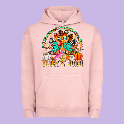 The Turkey Ain’t The Only Thing Lookin Thick & J Urban Hoodie Designed By Cowhidedigitalart