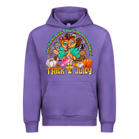 Tulip The Turkey Ain’t The Only Thing Lookin Thick & J Urban Hoodie - CowhideDigitalArt