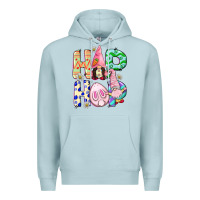 Blue Mist Hop hop Easter gnomies Easter Day Premium Hoodie - CowGirlArtShop