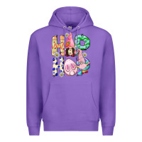 Purple Hop hop Easter gnomies Easter Day Premium Hoodie - CowGirlArtShop