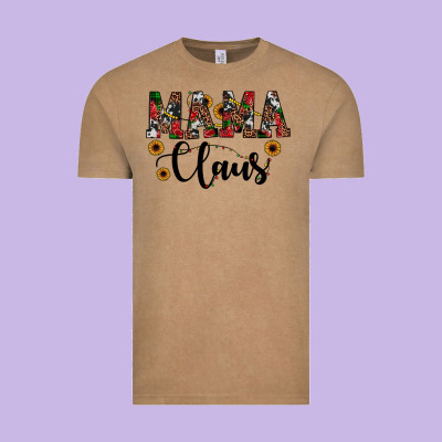 Mama Claus Vintage Tee Designed By Jahusdesignshop