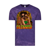 Cloud Purple black couple blessed Vintage Tee - NancyCooperArtShop