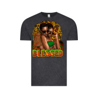 Vintage Black black couple blessed Vintage Tee - NancyCooperArtShop