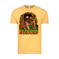 Vintage Mustard black couple blessed Vintage Tee - NancyCooperArtShop