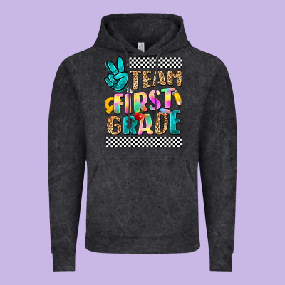 Team First Grade Vintage Hoodie Designed By Nancycooperartshop