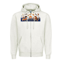 Oatmeal Heather wizard kids Zipper Hoodie - TumblerDesignByShophia