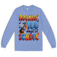 Colony Blue rockin' 100 days of school Long Sleeve Tee - Artiststas