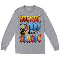 Heather Grey rockin' 100 days of school Long Sleeve Tee - Artiststas