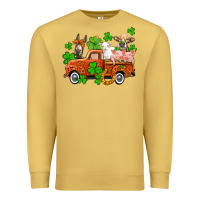 Antique Gold St. Patrick's farm animals and truck Premium Sweatshirt - OliviaCreatesArt